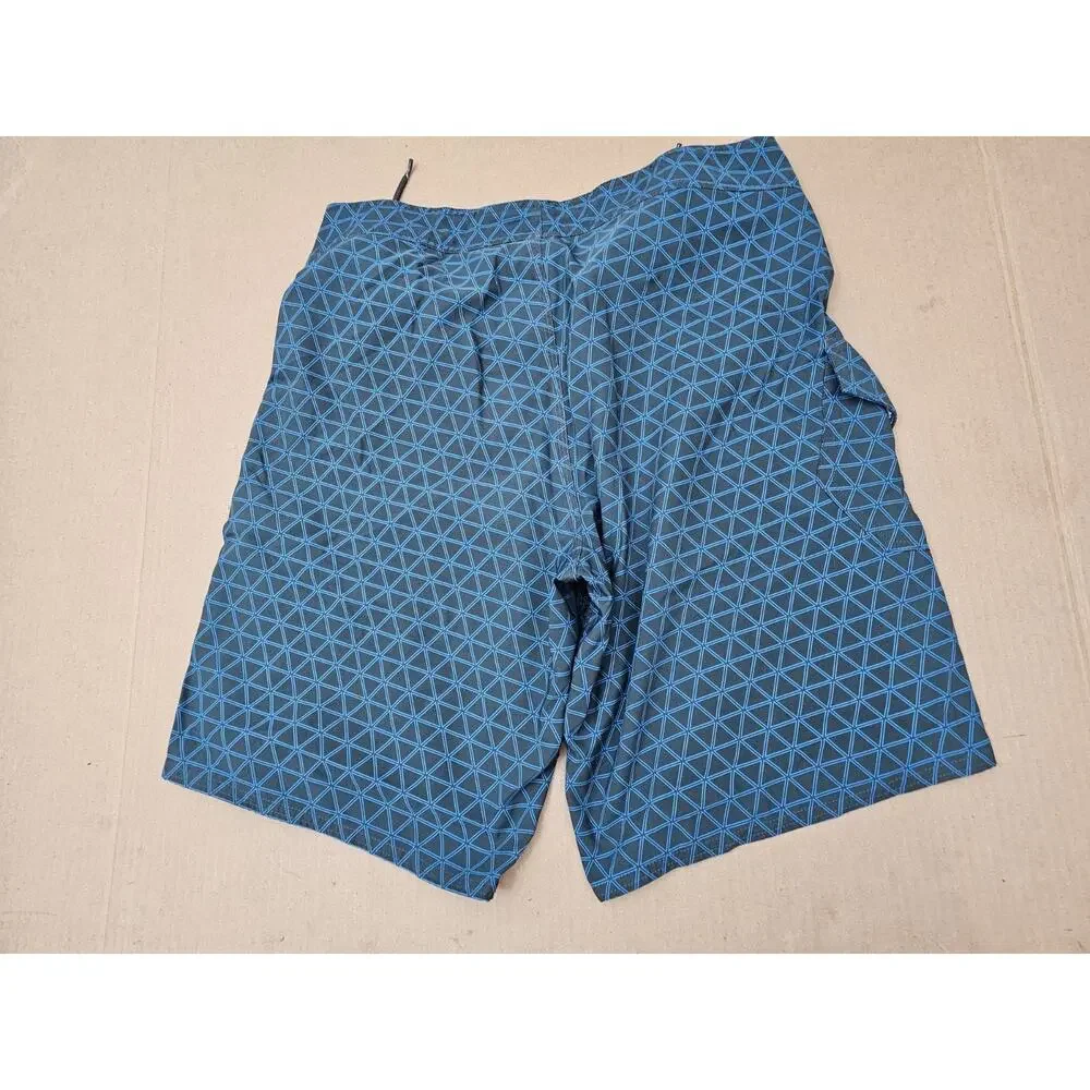 The North Face Swim Shorts Men's Size 36 Blue Unlined Trunks Drawstring Waist